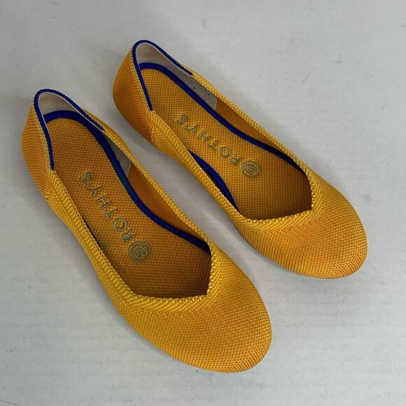 Rothy’s marigold round toe flats - Picture 1 of 8